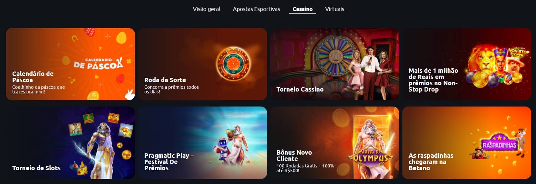 Betano casino bonuses